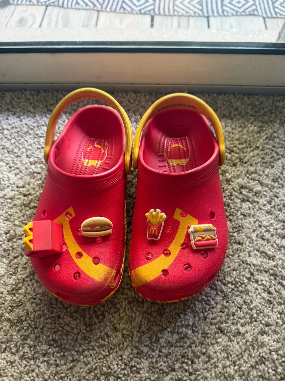McDonald's Kids Red and Yellow Fast-Food crocs